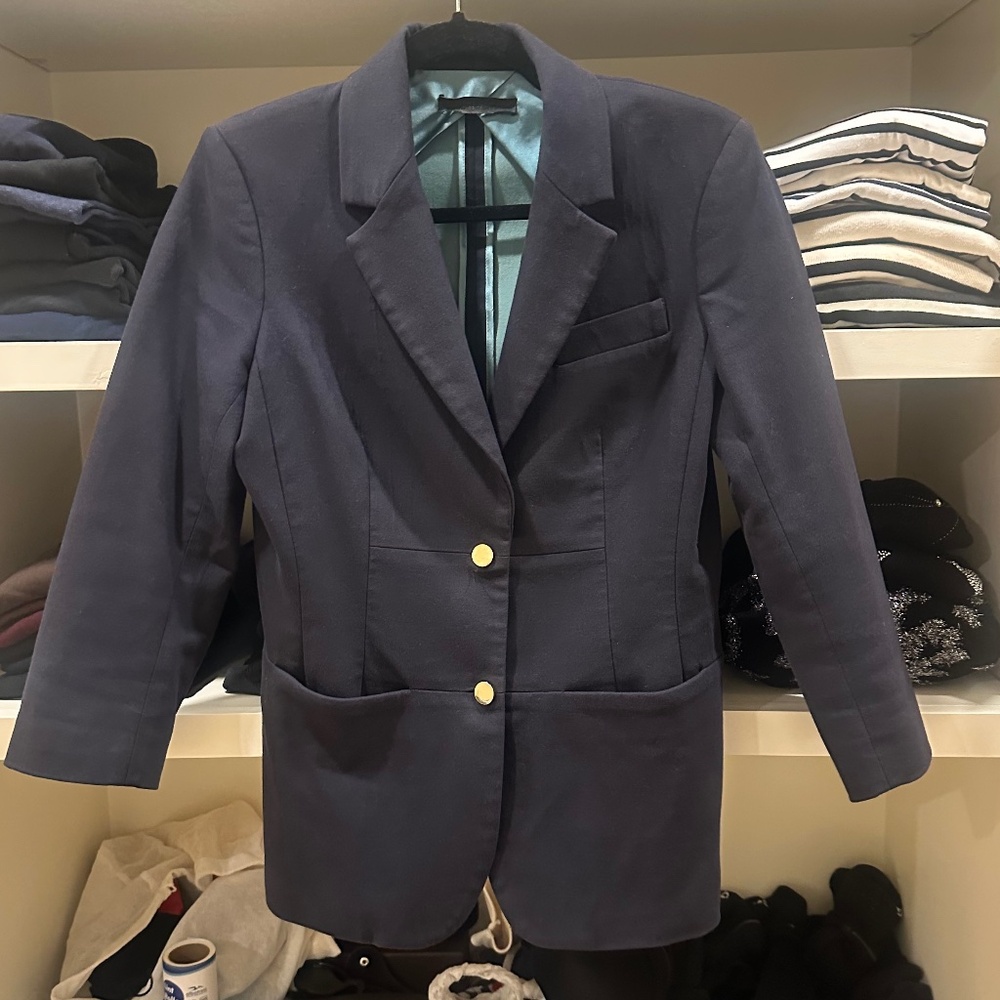 The Row Schoolboy Blazer in navy